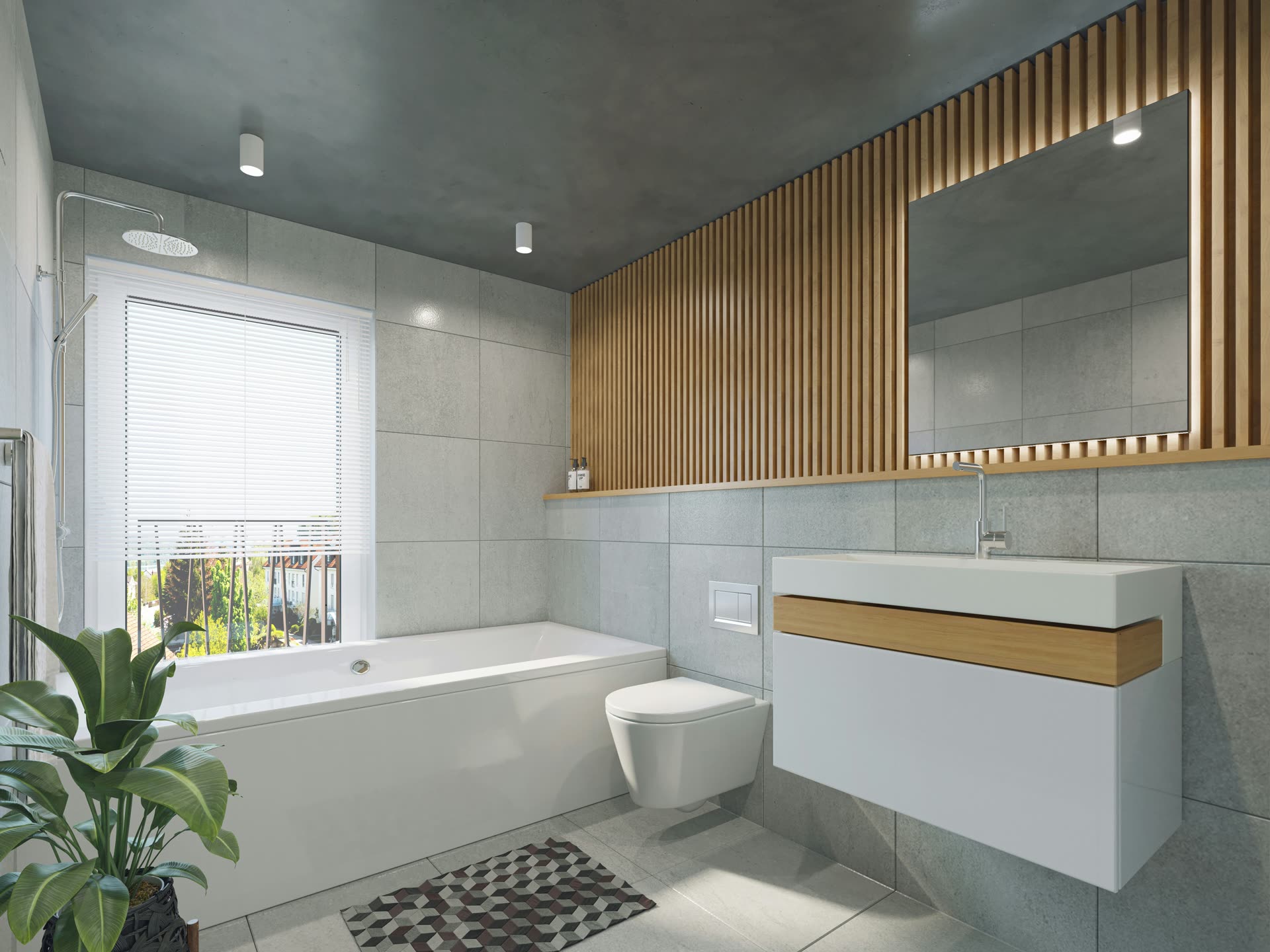 Vanity unit in a Nairobi ensuite bathroom