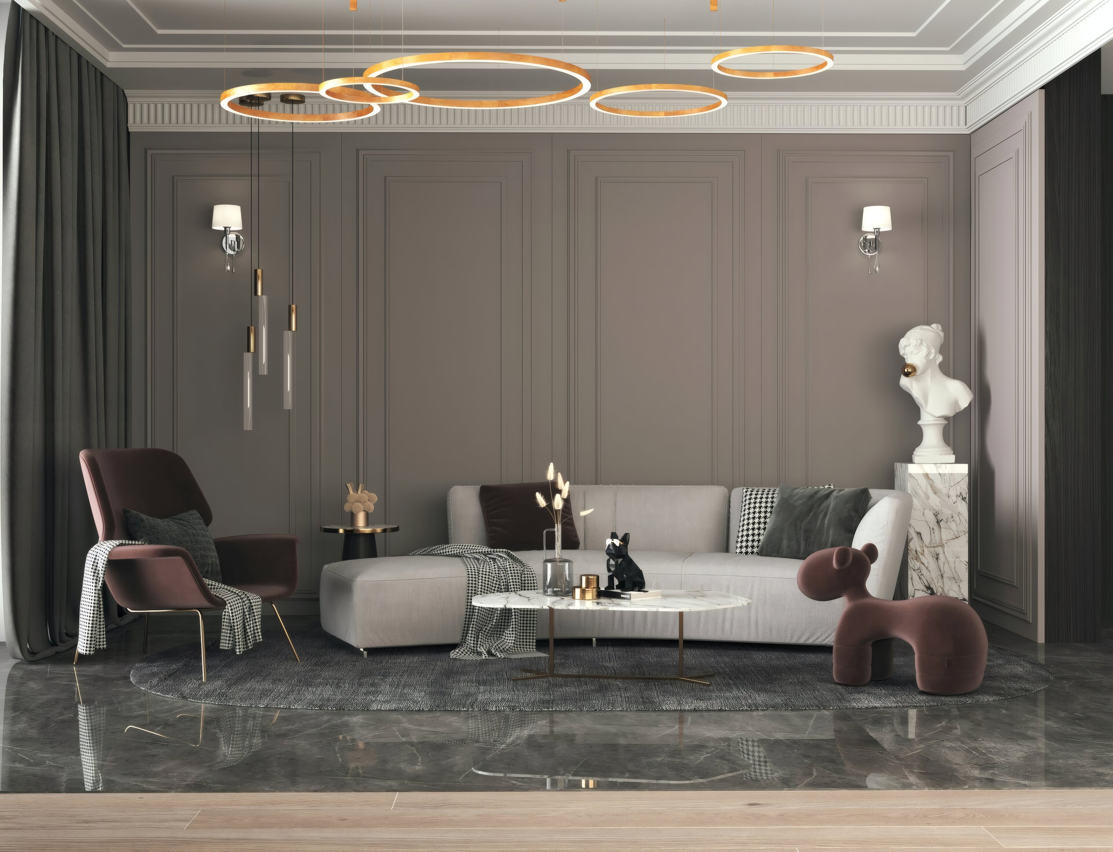 Elegant wall sconce lighting