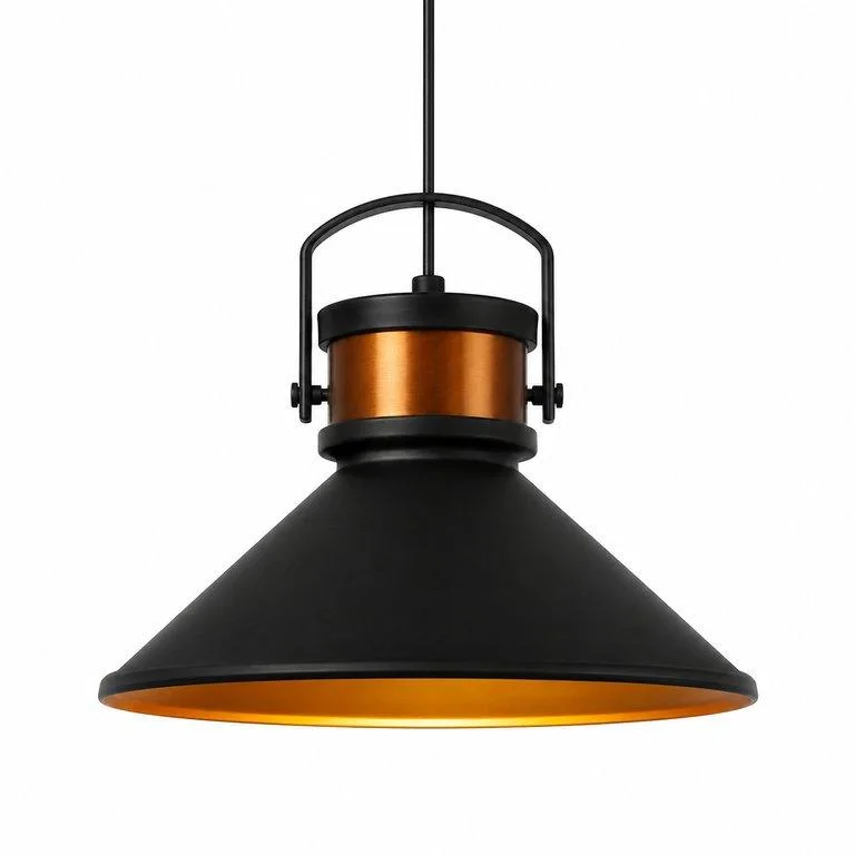 The Stirrup 360mm Wide Cone Pendant Light